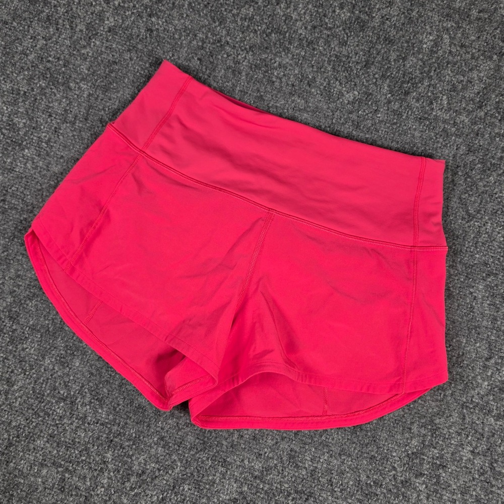 Lululemon Speed Up Low-Rise Lined Short Women 4 Pink LW7BEXS Running 2.5"